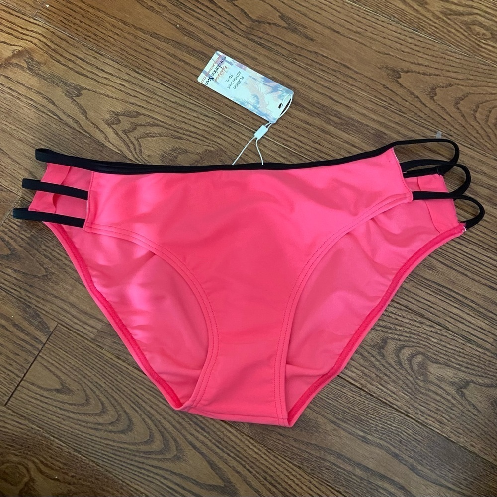 BNWT Mandarin & co pink & black bikini bottoms in size x-large